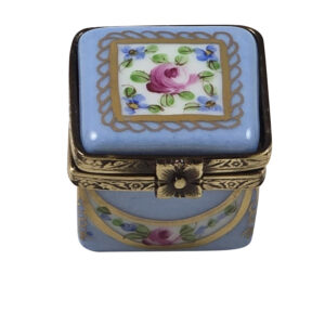 Light Blue / Rose & Gold Small Square
