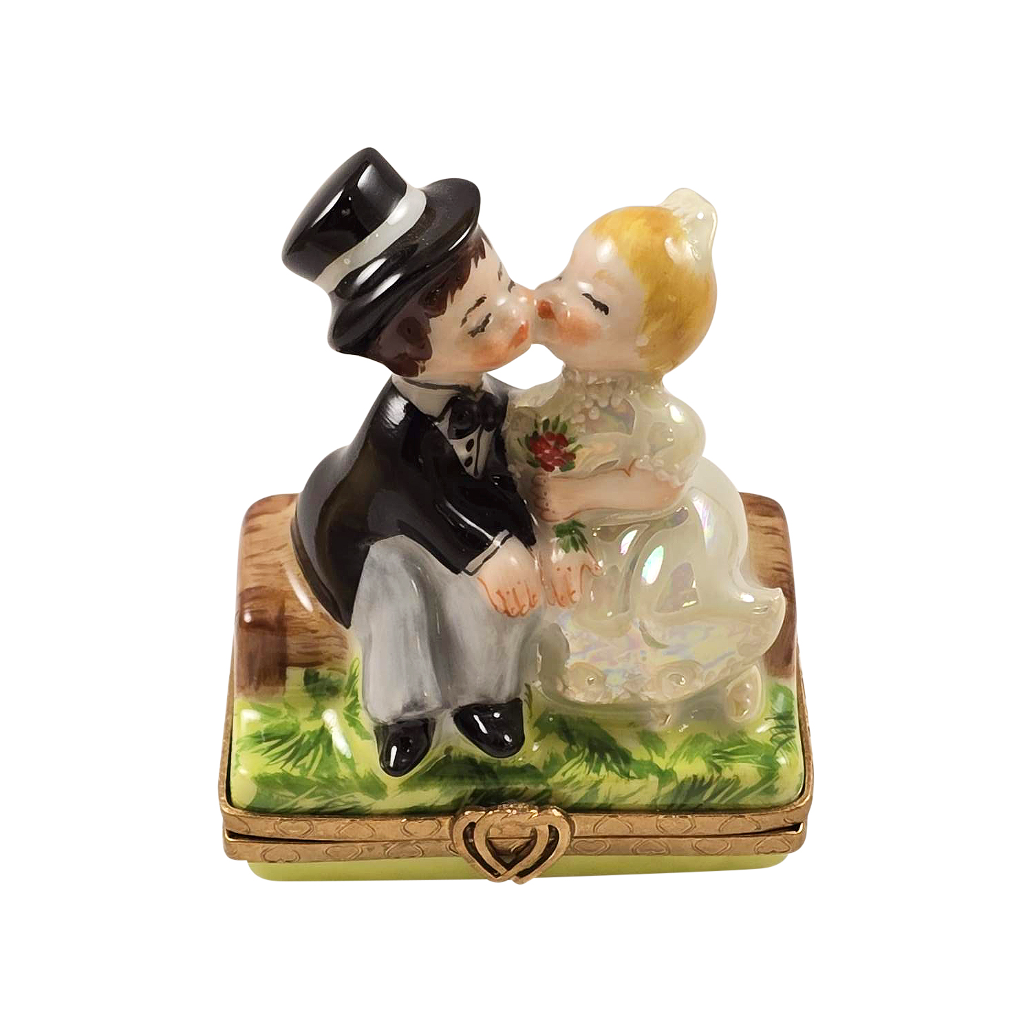 Kissing Couple on Bench