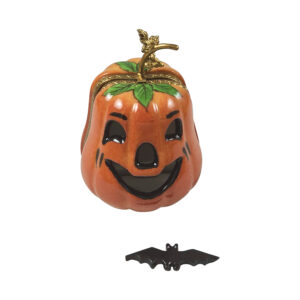 Jack-O-Lantern with Removable Bat
