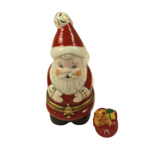 Santa with Teddy Bear Gift Bag